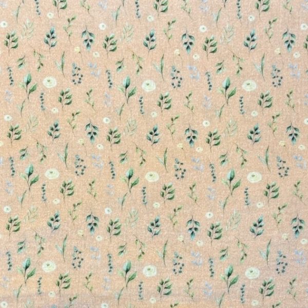 Beige met klein bloemetje